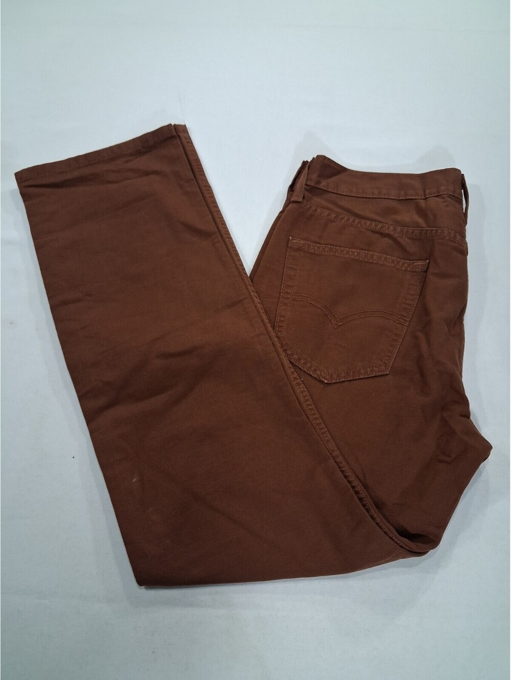 Levi's 514 Straight Fit Men’s Brown Cotton Mid-Rise Denim Jeans Size (W32×L30)